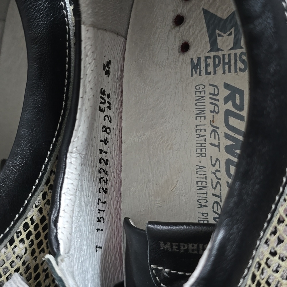 Mephisto Run-Off Genuine Leather Sneakers Women Size 8.5 Casual Athletic - Picture 5 of 11